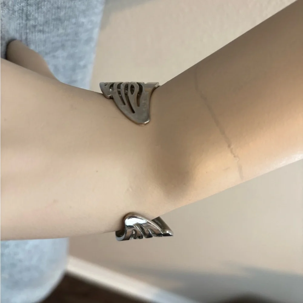 Silver Leaf Cuff Bracelet